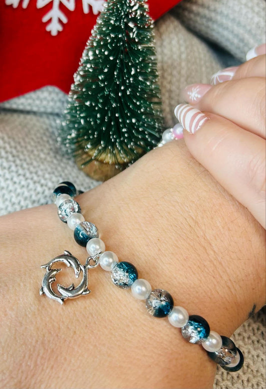 Elegantní skleněný "DELFÍN"