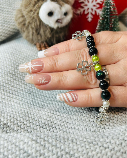 Elegantní skleněný "ČTYŘLÍSTEK"